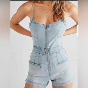 Free People CRVY Jean Romper